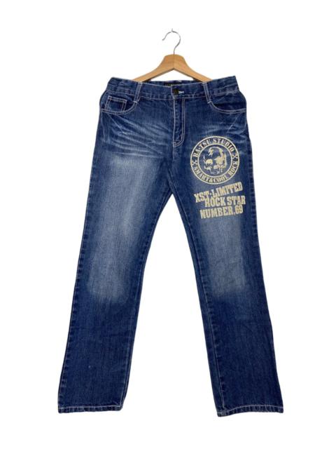 Other Designers Vintage Batsu Studio Skulls Denim