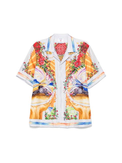 graphic-print shirt