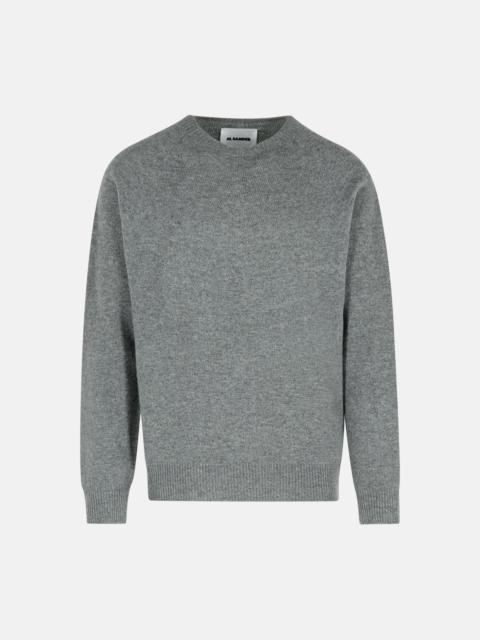 Jil Sander GREY VIRGIN WOOL BLEND SWEATER