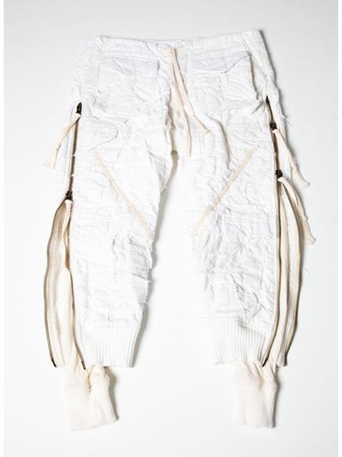 Greg Lauren $1850 Greg Lauren Stitchwork Zip Lounge Pants