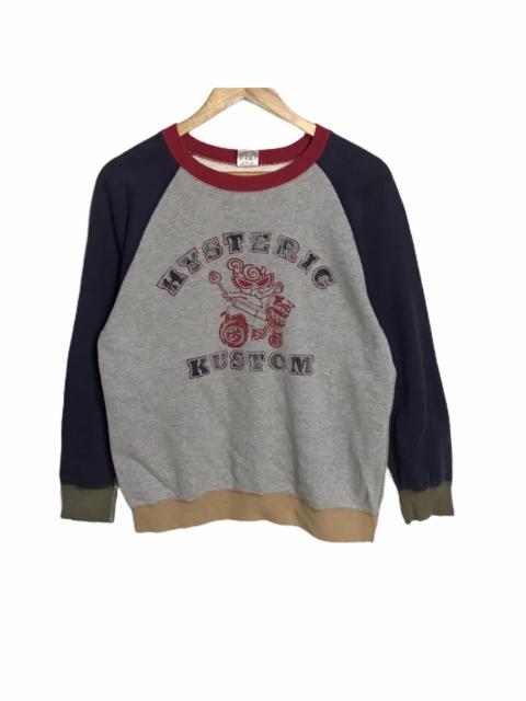 Hysteric Glamour Vintage Hysteric kustom tricolor crewneck