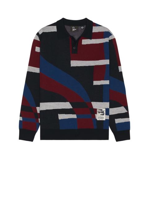 by Parra Vertical Forest Knitted Polo