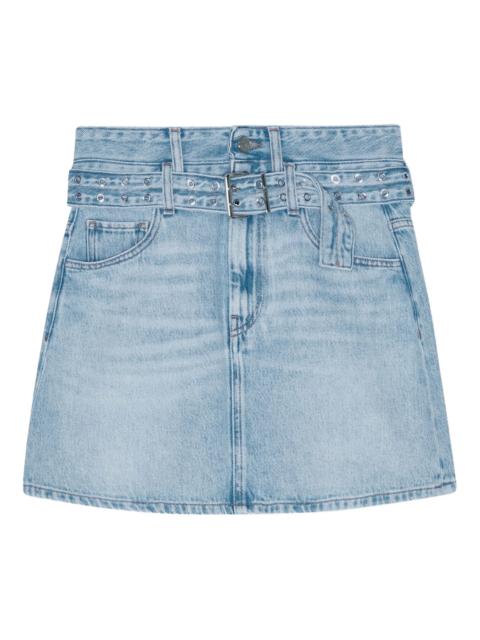 GANNI Soft Rigid Denim Mini Skirt