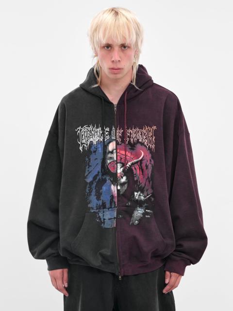 VETEMENTS Cut-Up Cradle Of Filth Hoodie