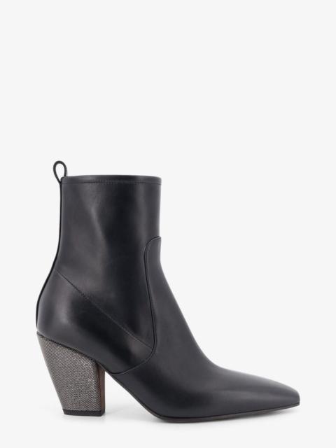 Brunello Cucinelli Brunello Cucinelli Precious Heel leather ankle boots (IT 40)