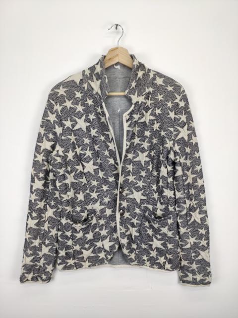 Other Designers Vintage - Vintage Cardigan Star Motif Fullprint Reversible