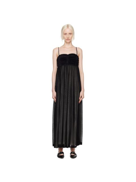 BITE Studios Black Evening Ruche Bandeau Maxi Dress