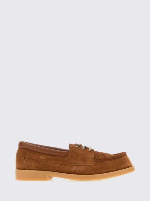Bottega Veneta Bottega Veneta Men Bottega Veneta Pier Suede Leather Boat Shoes With Rubber Sole
