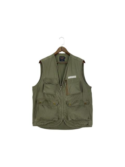 Other Designers Chevignon Army Green Military Cargo Vest
