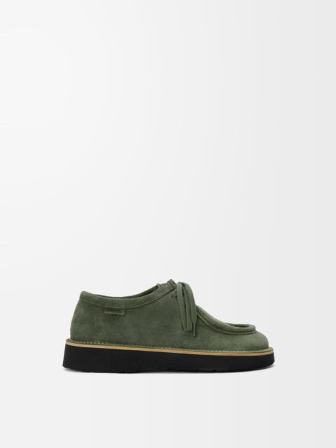 Loewe Faro lace-up in suede calfskin