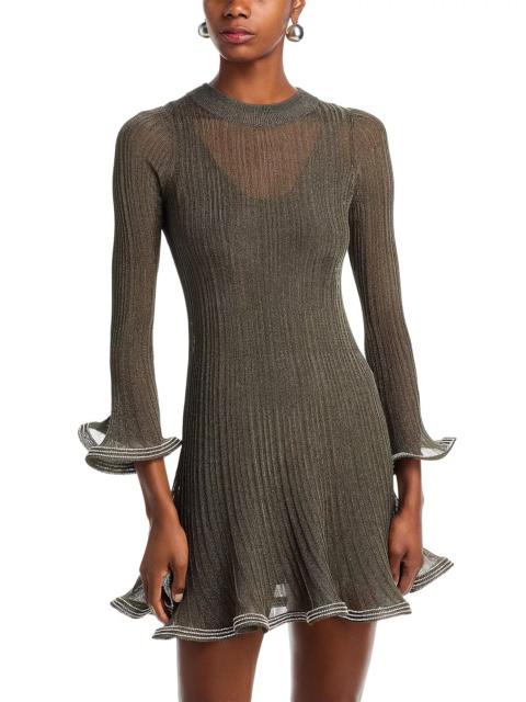 SIMKHAI Zelda Long Sleeve Mini Dress