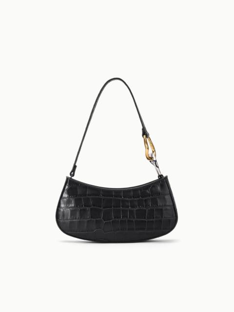 STAUD STAUD OLLIE BAG BLACK CROCO