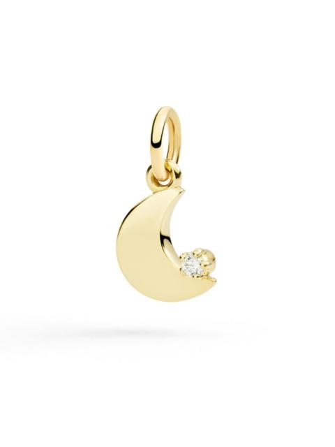 DoDo WHITE GOLD & WHITE DIAMOND MOON CHARM