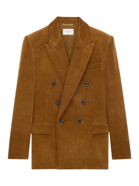 SAINT LAURENT Saint Laurent Women Corduroy Double-Breasted Jacket
