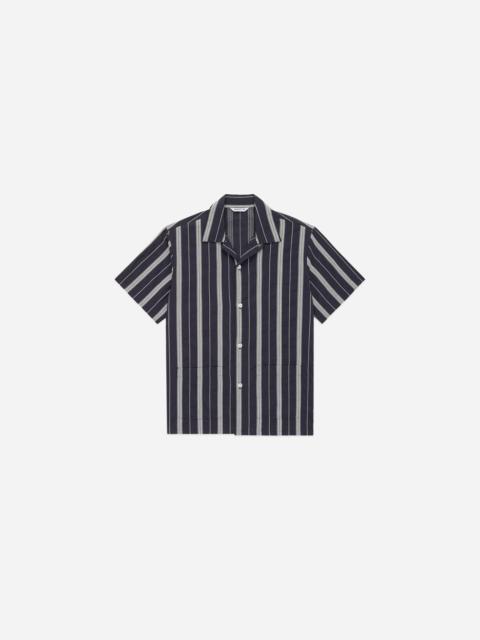 3sixteen Cabana Shirt Black Ticking Stripe