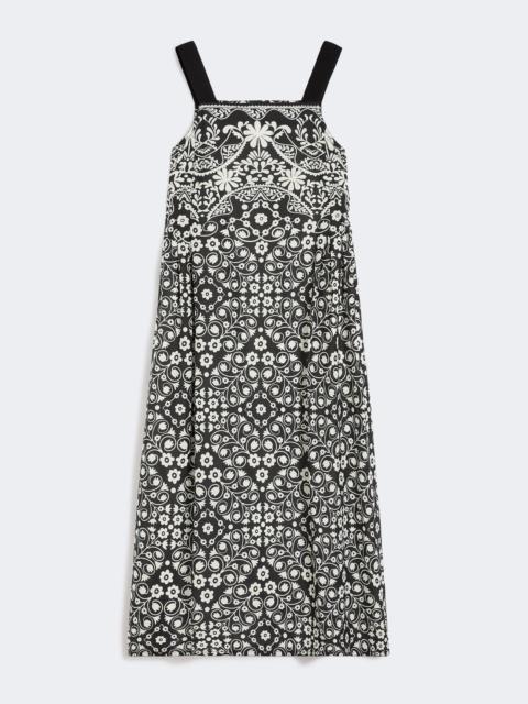 WEEKEND Max Mara Printed cotton voile dress - BLACK