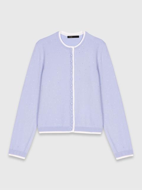 maje Knit embellished cardigan