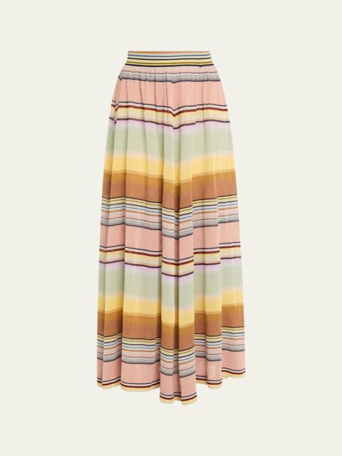 Zimmermann Coco Stripe Circle Skirt