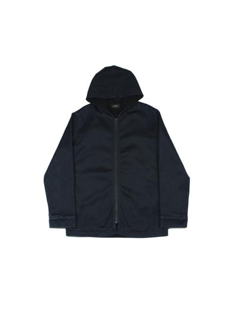 A.P.C. APC Denim Hooded Zip Jacket