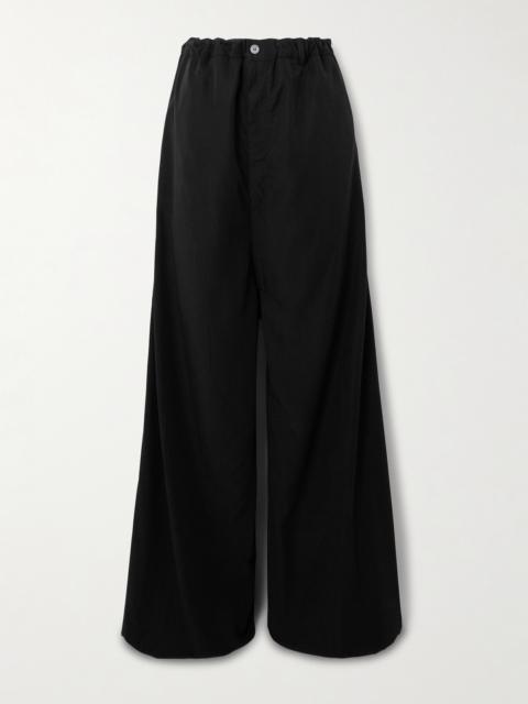 BALENCIAGA Lyocell-poplin Wide-leg Pants