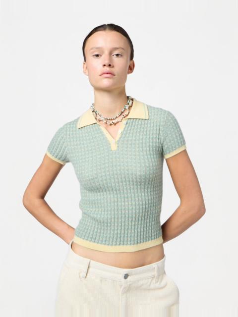 GUEST IN RESIDENCE Chevron Shrunken Polo