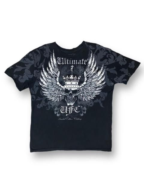 Other Designers Affliction - ULTIMATE UFC ART KING SKELETON WINGS WITH CROWN DISTRESSED