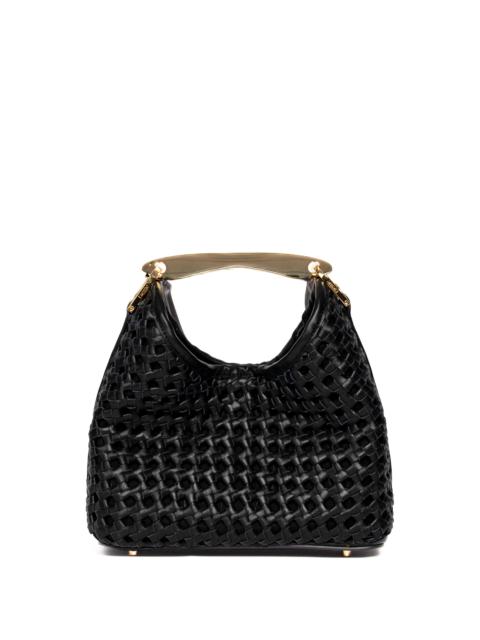 Elleme Small Boomerang Woven Leather Black