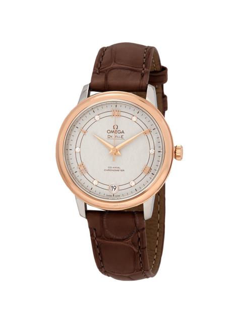 OMEGA Omega De Ville Automatic Diamond Silver Dial Ladies Watch 424.23.33.20.52.003