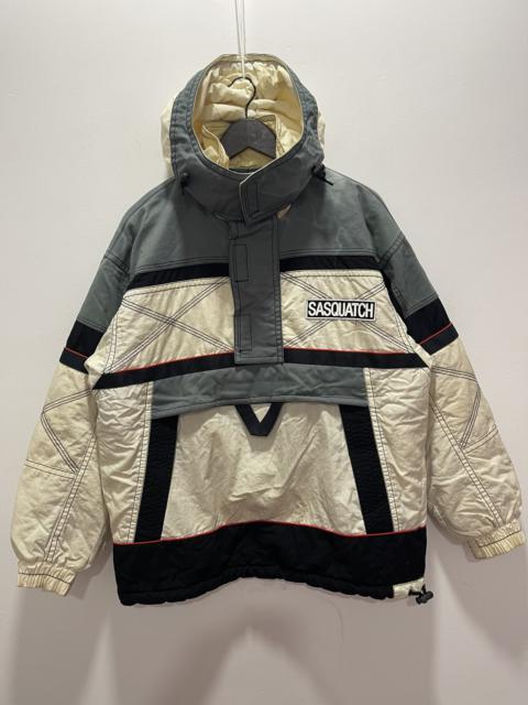 Other Designers Vintage - VINTAGE SASQUATCH SKI DESIGN BOMBER JACKET DISTRESSED