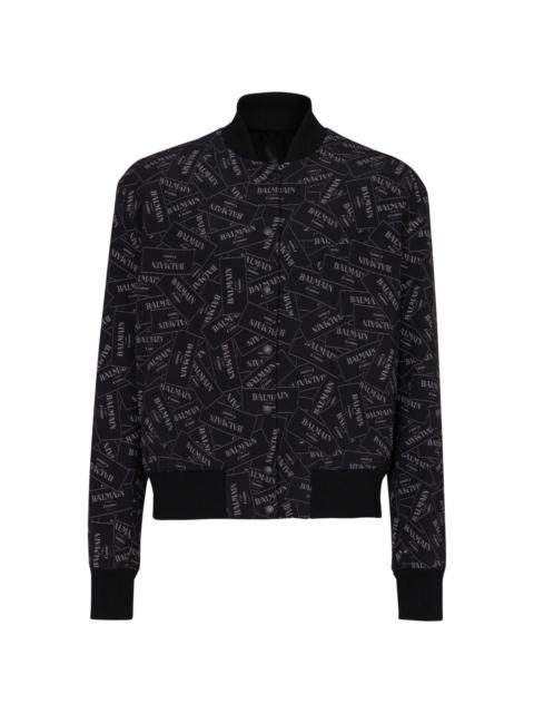 Balmain printed bomber jacket
