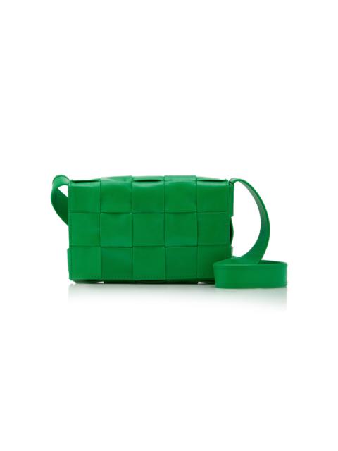 Bottega Veneta Mini Cassette Leather Bag green