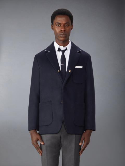 Thom Browne Down Filled Cashmere Elongated Sack Jacket