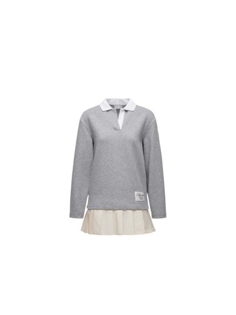 Moncler MONCLER $1090 Women's Gray Polo Dress New (Women's size:6;)