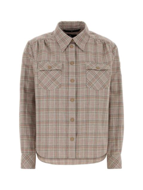 Moncler Grenoble Moncler Grenoble Women Embroidered Flannel Shirt