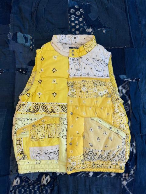visvim VISVIM 22AW Insulator Down Vest – Yellow Bandana Print