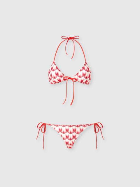 Missoni Triangle bikini in viscose with floral motif