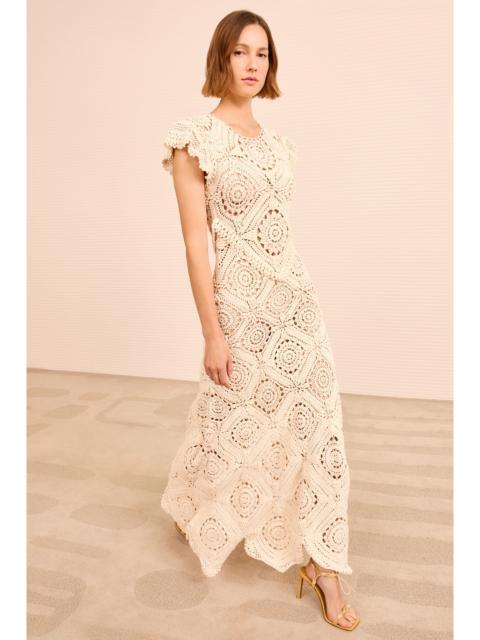 ULLA JOHNSON Annalisa Hand Crochet Dress