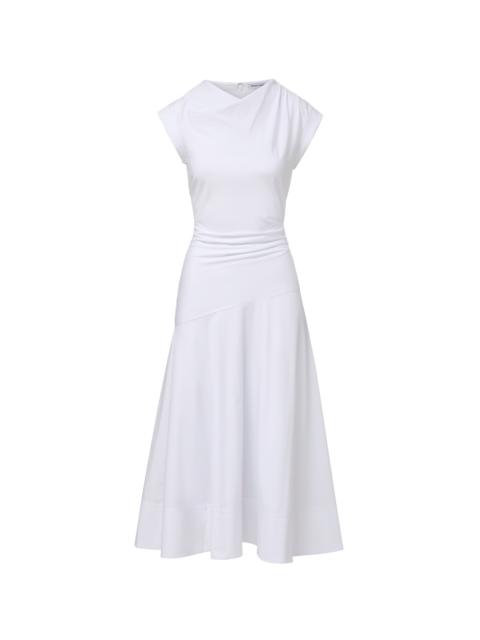 VERONICA BEARD LISETTE COTTON POPLIN MIDI DRESS