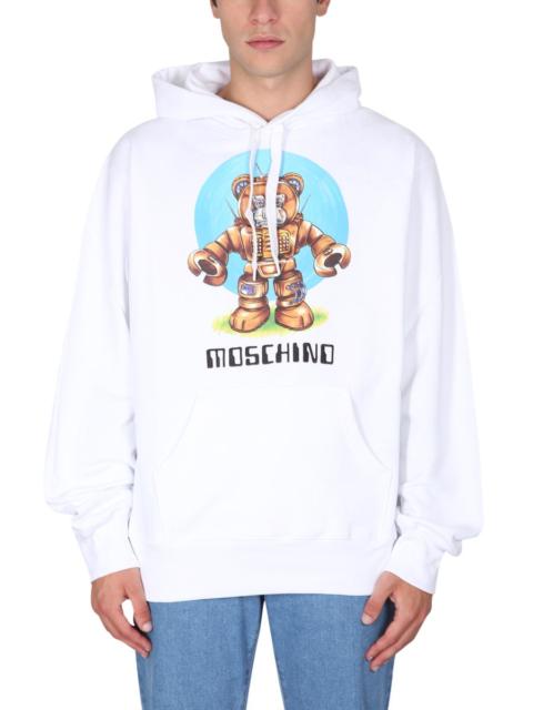 Moschino Moschino Men Teddy Print Sweatshirt