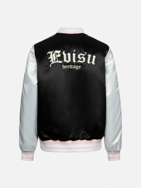 EVISU LOGO EMBROIDERY LOOSE FIT SOUVENIR JACKET
