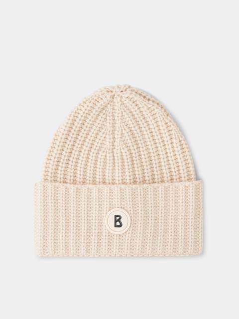 BOGNER Kilian knitted cashmere hat in Cream