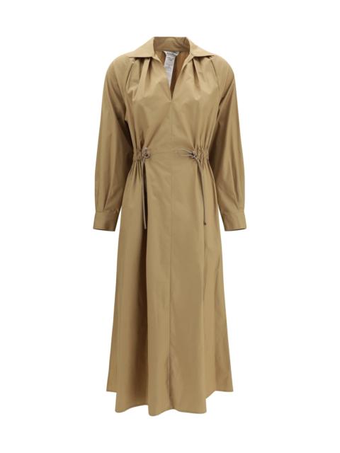 Max Mara Max Mara Pedaggi Midi Dress In Cotton Poplin