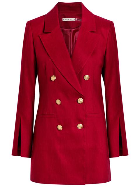 Alice + Olivia Alice + Olivia Campbell Linen-blend Blazer