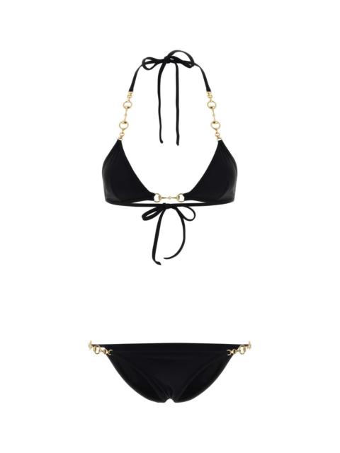 GUCCI Gucci Women Black Stretch Nylon Bikini