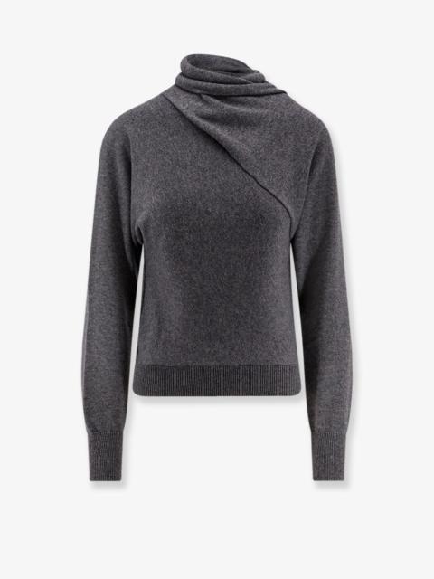 TOM FORD Tom Ford Cashmere Cotton Turtleneck Sweater Grey