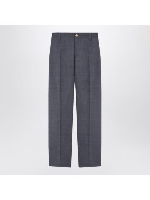 VERSACE Versace Anthracite Grey Wool Jogger Trousers Men
