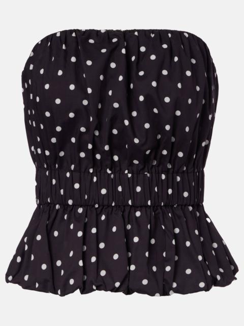 POSSE Aurelia polka-dot top