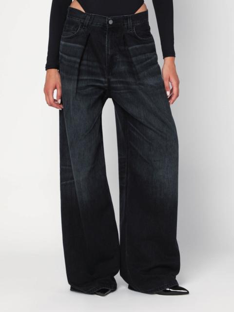 HAIKURE Wide Candy black denim jeans
