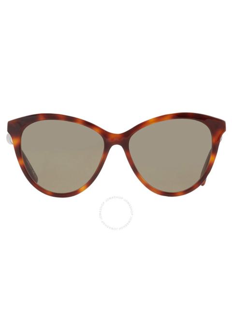 Saint Laurent Green Cat Eye Ladies Sunglasses SL 456 002 57