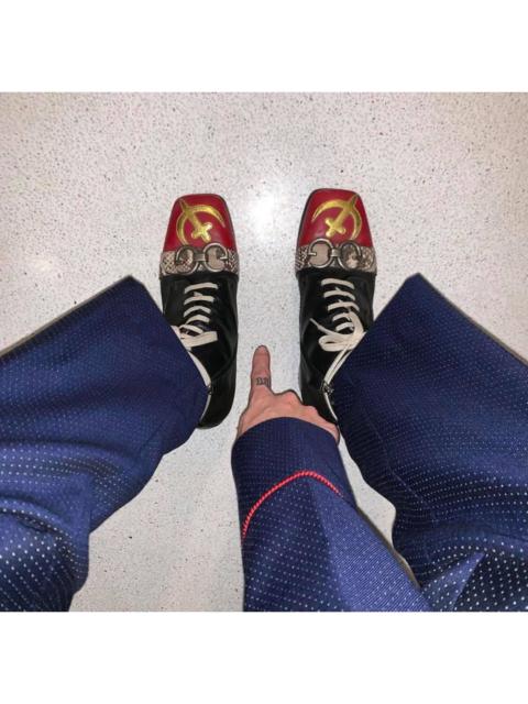 GUCCI FW17 USSR Cirano Lux Boots by Alessandro Michele
